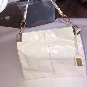 White shoulder bag
